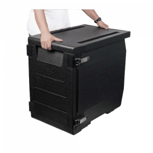Conteneur isotherme Distrifresh 600x400 146L ouverture frontale superposé porte côtée