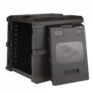 Conteneur isolant- Distrifresh 600X400- 128L- porte frontale- guillotine cote