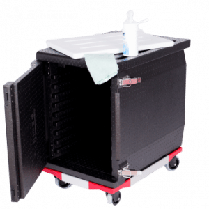 DistriFresh-600x400-FRONTAL-146-Litres-ouverte-2-tiers-sur-chariot-plaque-et-kit-nettoyage